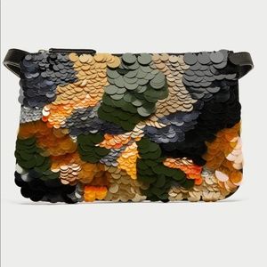 ZARA sequin clutch